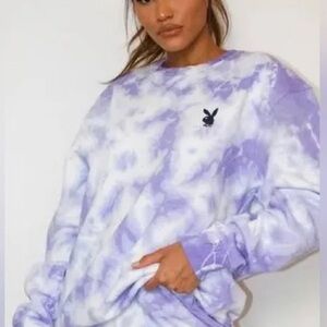Playboy x Missguided Tie Dye Sweatshirt